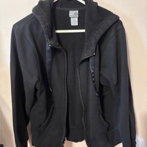 Champion Black Hooded Bomber Jacket